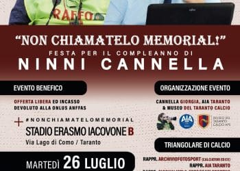 “Non chiamatelo memorial!” Festa per il compleanno di Ninni Cannella – Triangolare di calcio
