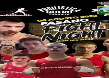 “Fasano fight night”: la boxe arriva in Valle d’Itria