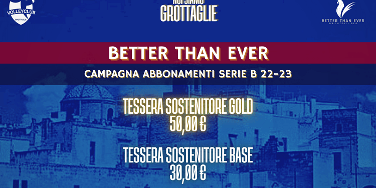 Volley Club Grottaglie, al via la campagna abbonamenti