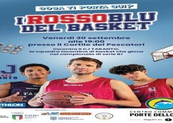 CJ Basket Taranto, venerdì 30 settembre la presentazione ufficiale