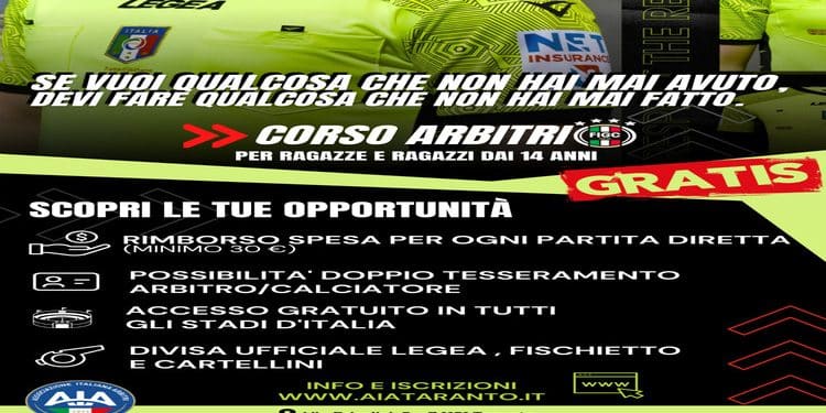 Nuovo Corso Arbitri A.I.A. – F.I.G.C. Sezione di Taranto