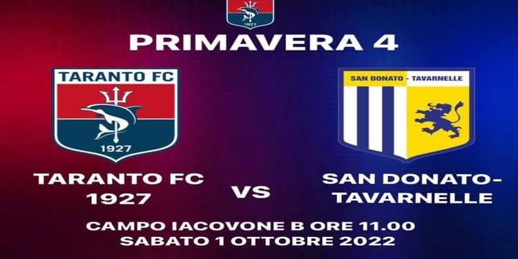 Taranto, settore giovanile: si torna a giocare allo Iacovone B
