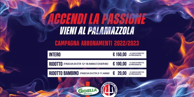 Prisma Taranto Volley, parte la campagna abbonamenti