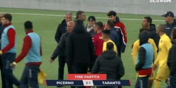 Picerno-Taranto 2-1, la cronaca: Labriola non basta. Ancora una sconfitta con rigore netto negato
