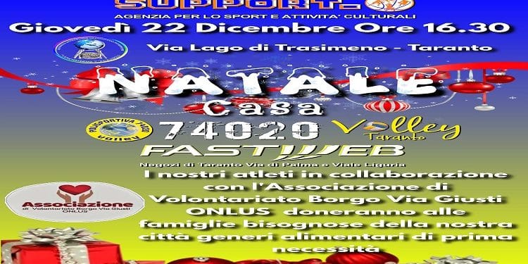 Natale in casa 74020, Chirico: “Natale momento di aggregazione con un occhio al sociale”