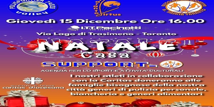Natale in casa Support, Stola: “Support non è solo sport. Vogliamo regalare un sorriso ai più bisognosi”