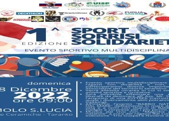 Domenica al Molo Santa Lucia la prima edizione di “Sport, sorrisi, solidarietà”