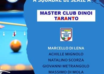 Master Club Di Noi Taranto, primo campionato a squadre di Serie A