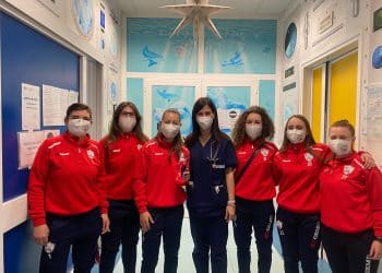 Città di Taranto c5 Femminile, una delegazione in visita al reparto pediatrico ed oncologico dell’Ospedale SS Annunziata