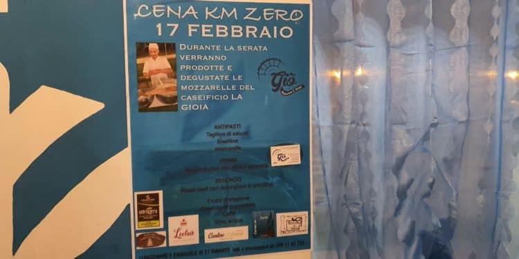 GIO’ Restaurant & Drink, nasce la prima cena a Km0 per valorizzare i prodotti del territorio