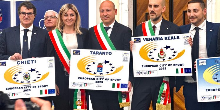 Città europea dello Sport, Taranto presente alla cerimonia di candidatura a Roma