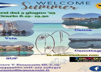 “Welcome Summer” alla Lega Navale Italiana sez. Taranto dal 5 giugno