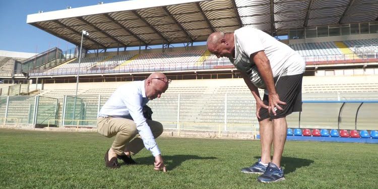 Stadio “Erasmo Iacovone”, via alla semina del manto erboso