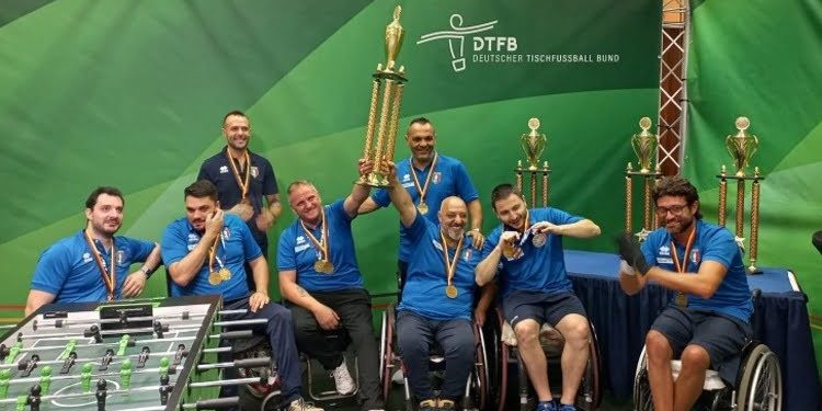 Tre ori per l’Italia alla World Series Leonhart di calcio balilla paralimpico