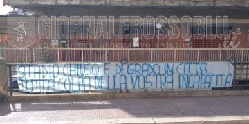 Taranto, stadio Iacovone: inizia la protesta nella città