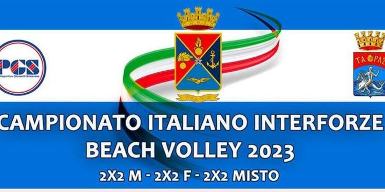 Beach Volley, a Taranto il Campionato Italiano Interforze
