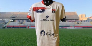 Taranto, la maglia storica: la maglia bianca di Matias Antonini per la stagione 2023/24