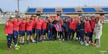 Il Presidente Gravina in visita allo Iacovone