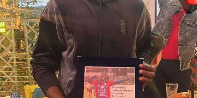 Taranto, la squadra premia Kanoutè