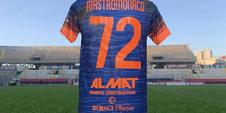 Taranto, la maglia storica: la maglia di Gianluca Mastromonaco per la stagione 2023/24