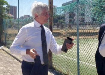 Sopralluogo di Abodi a Taranto:«In 10mila allo stadio? È solo un mio auspicio»