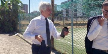Sopralluogo di Abodi a Taranto:«In 10mila allo stadio? È solo un mio auspicio»