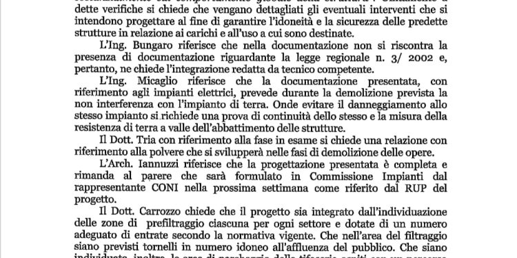 Stadio Iacovone, il verdetto della Commissione di Vigilanza tra una settimana