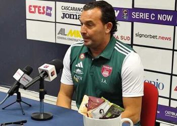 Taranto-Trapani 0-0, Aronica: “Peccato non aver chiuso la prima frazione in vantaggio”