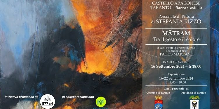 A Taranto MĀTRAM Tra il gesto e il colore, la personale di pittura di Stefania Rizzo