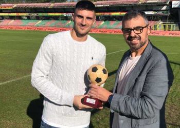 Giornale Rossoblu e E77 SRL premiano Gianmarco Vannucchi con il Pallone d’oro Rossoblu 2023/24
