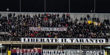 Serie C/C, Giudice Sportivo: sanzione di 400 Euro nei confronti del Taranto