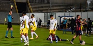 Taranto-A. Cerignola 1-0, la moviola: dubbio rigore per un mani di De Santis
