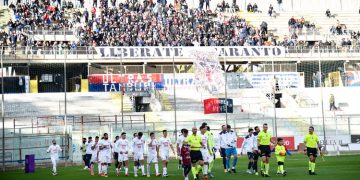 Serie C/C, Giudice Sportivo: multa di 200 Euro nei confronti del Taranto
