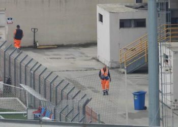 Lavori Iacovone, cantierizzata la zona Curva Sud-Gradinata