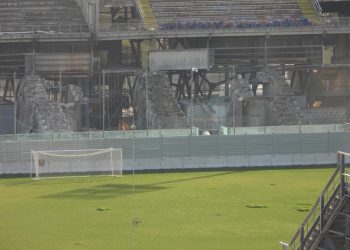 Stadio Iacovone, i lavori proseguono in zona “Curva Sud”: Le Immagini
