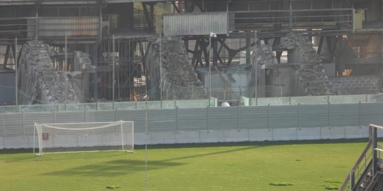Stadio Iacovone, i lavori proseguono in zona “Curva Sud”: Le Immagini