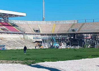 Proseguono i lavori allo Stadio Erasmo Iacovone: ecco le foto dall’interno