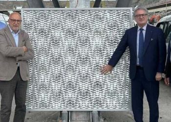 Un’anteprima del futuro: il campione della nuova copertura dello stadio Iacovone