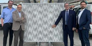 Un’anteprima del futuro: il campione della nuova copertura dello stadio Iacovone