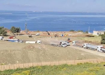 Giochi del Mediterraneo, lo Stadio del Nuoto prende forma: mezzi e operai al lavoro nel cantiere