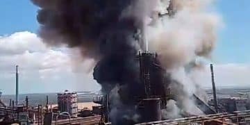 Incendio all’ex Ilva di Taranto, scatta il sequestro dell’area interessata