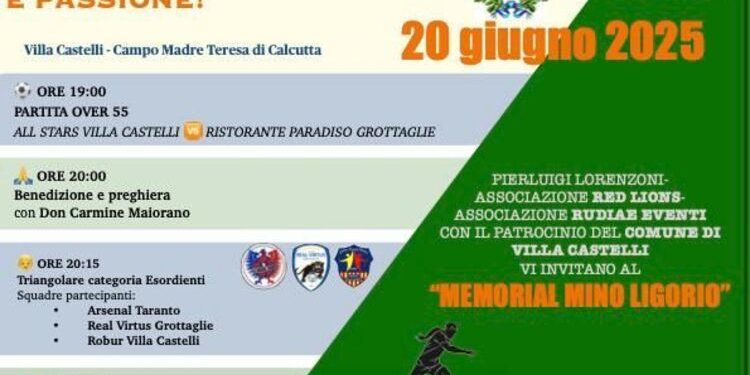 Villa Castelli celebra il Memorial Mino Ligorio: un evento che unisce sport, danza e grandi ospiti