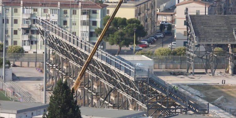 Proseguono i lavori allo Stadio Iacovone: nuovo passo verso il nuovo impianto