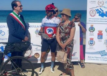 Adriano Tegas parte da Saturo per la “Rotta degli Spartani”