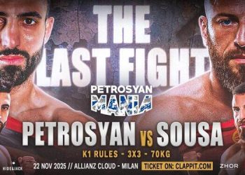 Giorgio Petrosyan saluta il ring: il 22 novembre, a Milano, l’ultima sfida della leggenda della kickboxing mondiale