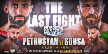 Giorgio Petrosyan saluta il ring: il 22 novembre, a Milano, l’ultima sfida della leggenda della kickboxing mondiale