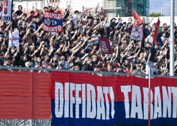 Ammenda al Taranto Calcio: 200 euro di sanzione per comportamento antisportivo dei tifosi