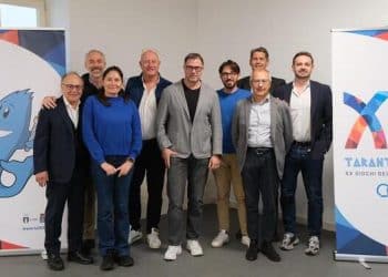Il Presidente della Federazione Italiana Canoa Kayak Antonio Rossi in visita a Taranto