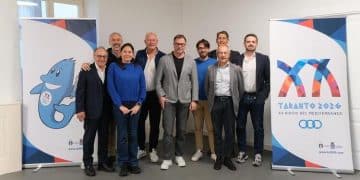Il Presidente della Federazione Italiana Canoa Kayak Antonio Rossi in visita a Taranto