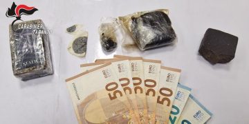 Montemesola, 25enne arrestato per spaccio di hashish: sequestrati 210 grammi di droga e contanti